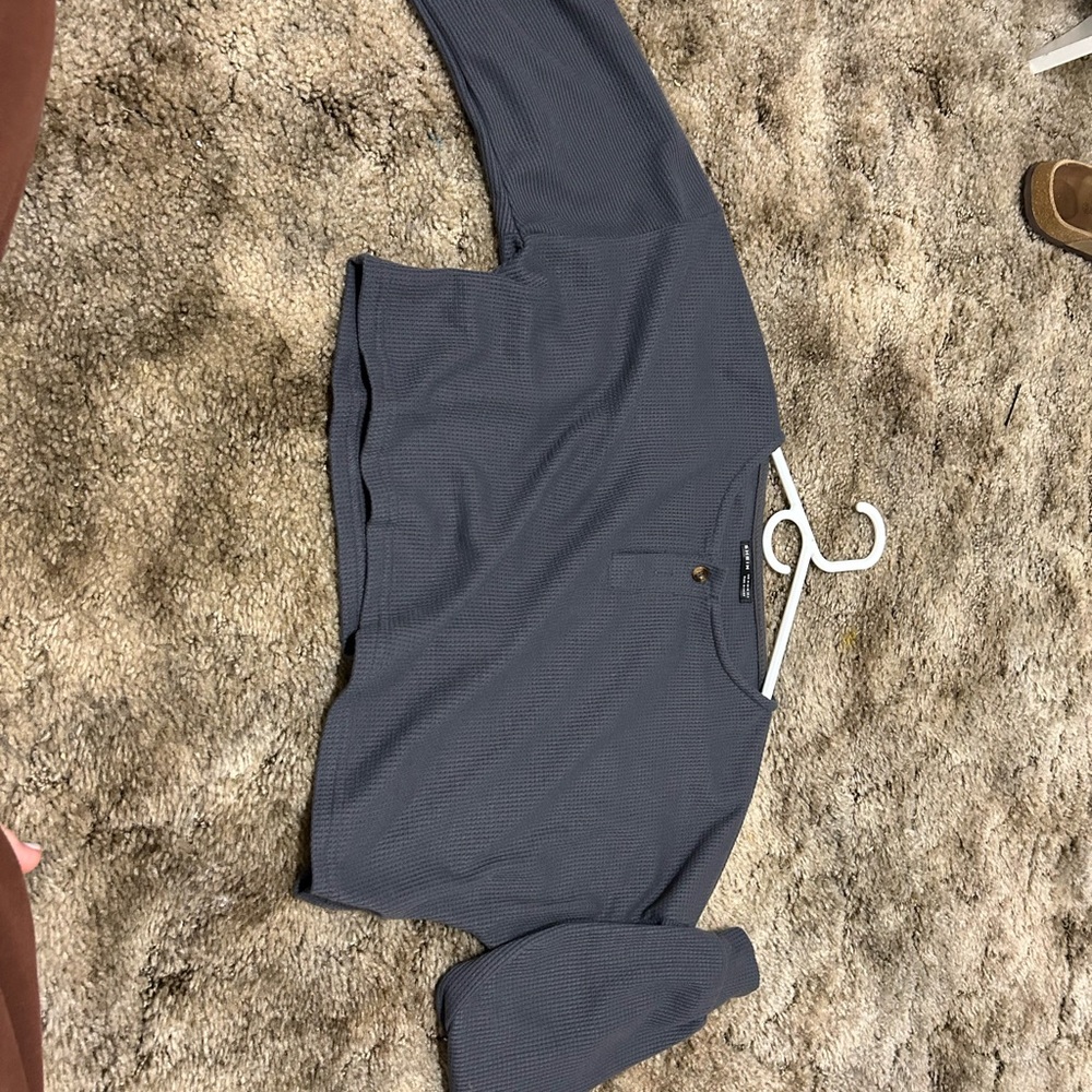 Blue Long Sleeve Top